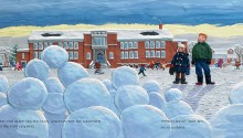 Book illustration, "Perfect Snow", client: Scholastic Canada.  © Barbara Reid