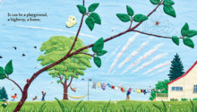 Book Illustration, "Picture the Sky", Scholastic Canada. © Barbara Reid
